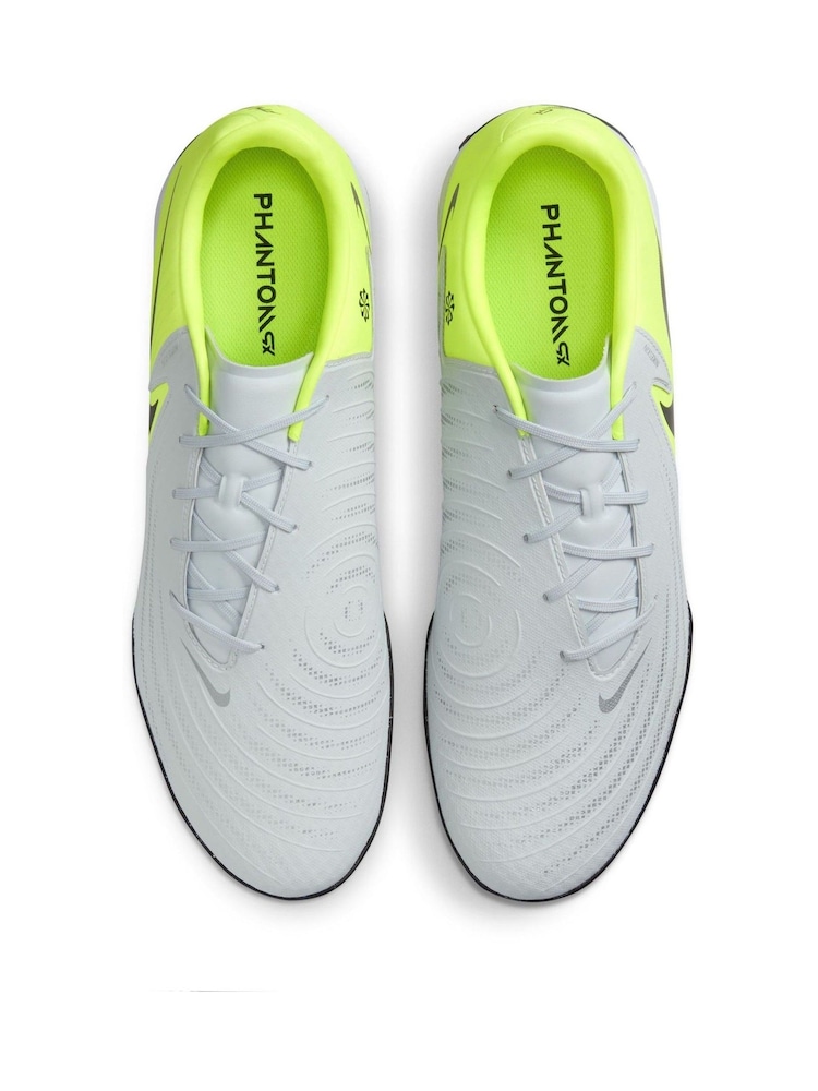 Nike Metallic Silver/Black Adults Phantom GX 2 Academy Turf Football Boots - Image 5 of 8