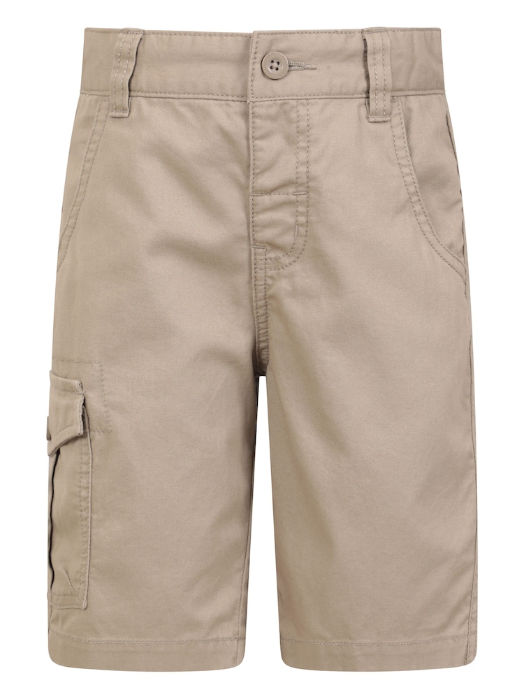Mountain Warehouse Natural Kids 100% Cotton Cargo Shorts - Image 1 of 6