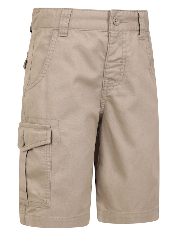 Mountain Warehouse Natural Kids 100% Cotton Cargo Shorts - Image 2 of 6
