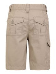 Mountain Warehouse Natural Kids 100% Cotton Cargo Shorts - Image 3 of 6