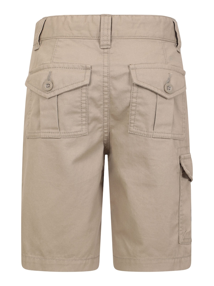 Mountain Warehouse Natural Kids 100% Cotton Cargo Shorts - Image 3 of 6