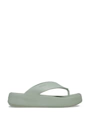 Crocs Light Green Getaway Platform Flip Flops - Image 1 of 5