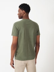 Crew Clothing Green Plain 100% Cotton Classic T-Shirt - Image 2 of 4