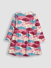 JoJo Maman Bébé Purple Bunny Hills Button Front Dress - Image 1 of 3