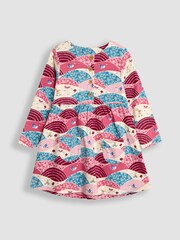 JoJo Maman Bébé Purple Bunny Hills Button Front Dress - Image 2 of 3