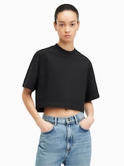 AllSaints Black Lottie T-Shirt - Image 1 of 8