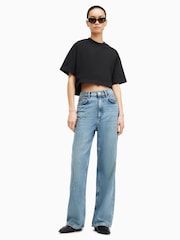 AllSaints Black Lottie T-Shirt - Image 7 of 8