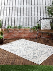 Evans Lichfield Green Vinea Floral Outdoor/Indoor Washable Rug - Image 1 of 3
