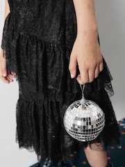 Black Lace Tiered Skirt (3-16yrs) - Image 4 of 8