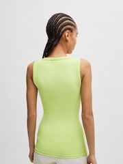 BOSS Green Slim Fit Stretch Ribbed Scoop Neck Vest - Image 1 of 5