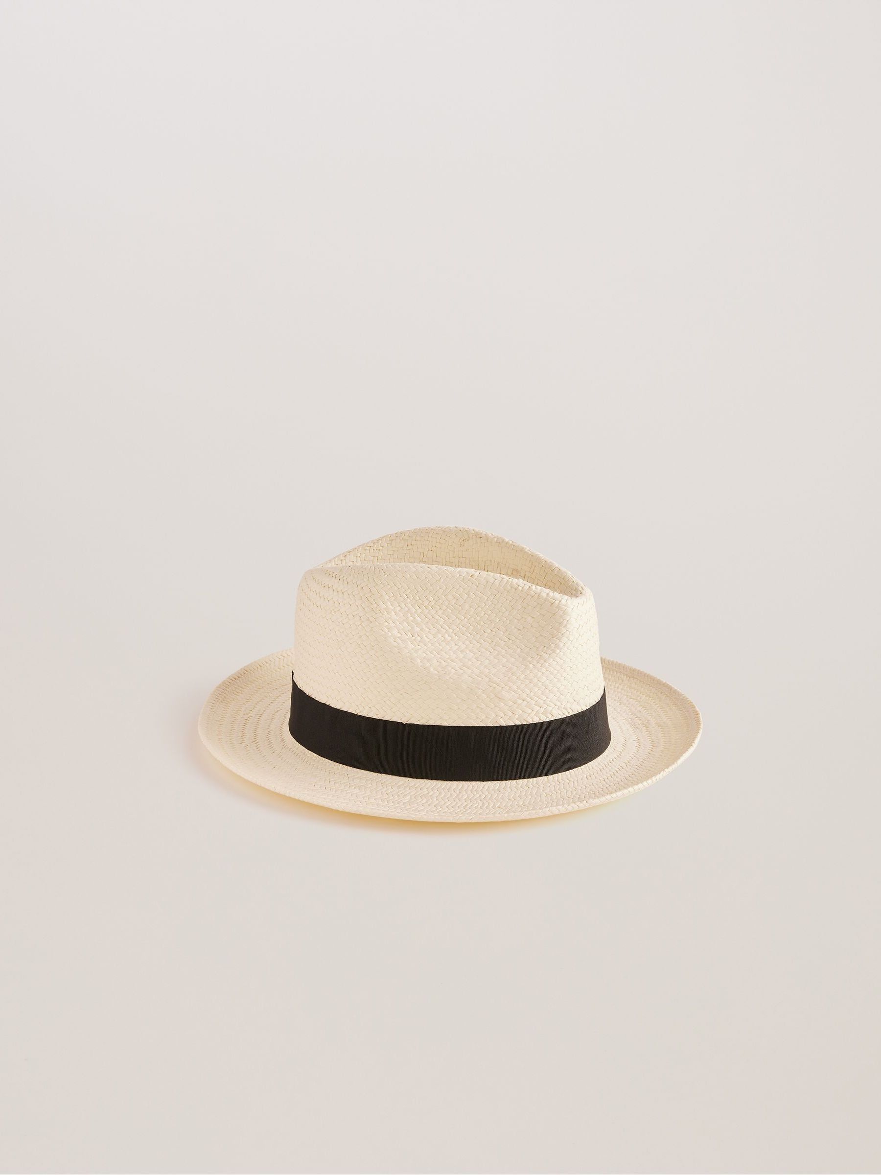 Buy Ted Baker Cream Adrien Panama Hat from Next Luxembourg