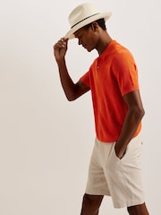 Ted Baker Cream Adrien Panama Hat - Image 2 of 4
