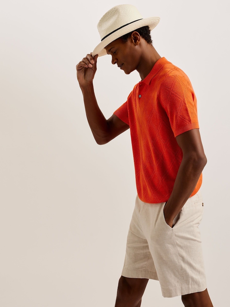 Ted Baker Cream Adrien Panama Hat - Image 2 of 4