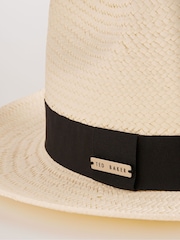 Ted Baker Cream Adrien Panama Hat - Image 3 of 4