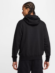 Nike Black Air Fleece Pullover Hoodie - Image 2 of 6