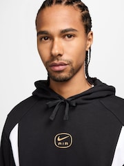 Nike Black Air Fleece Pullover Hoodie - Image 3 of 6