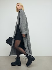 Black Signature Leather Forever Comfort® Chunky Lace Up Boots - Image 2 of 10