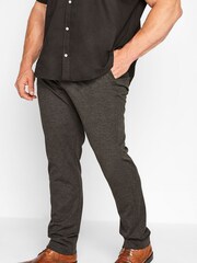 BadRhino Big & Tall Grey Stretch Regular Fit Trousers - Image 2 of 3