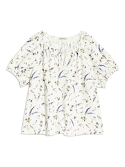 Albaray Sprig Pressed Floral White Blouse - Image 4 of 4