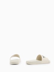 AllSaints White Underground Sliders - Image 5 of 5