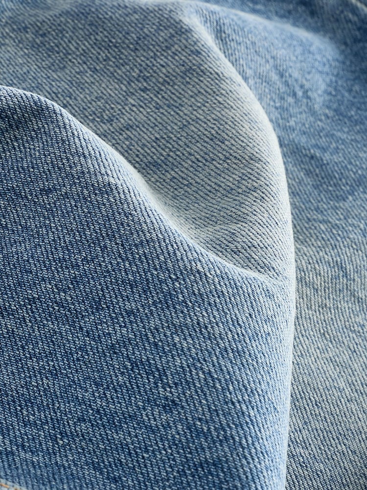 Dark Blue Baggy Wide Leg Hourglass Jeans - Image 4 of 4 Dark Blue Baggy Wide Leg Hourglass Jeans - Image 4 of 4