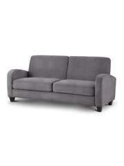 Julian Bowen Grey Vivo 3 Seater Chenille Sofa - Image 2 of 2