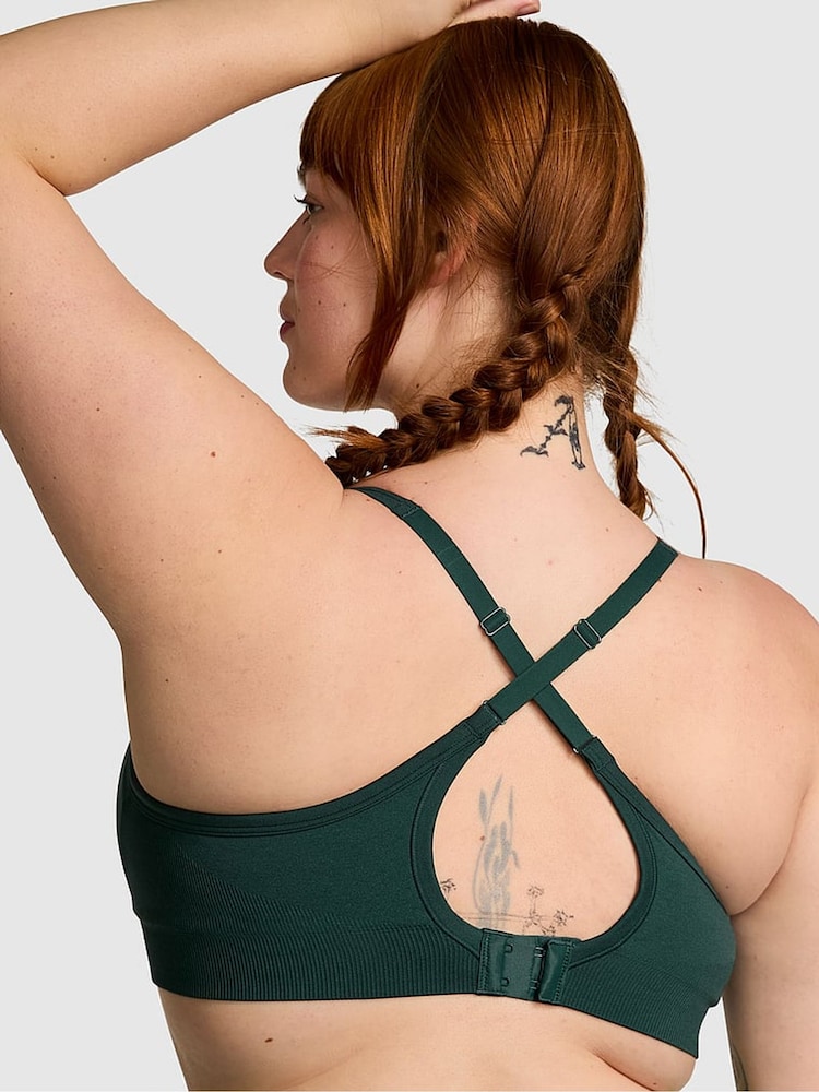 Victoria's Secret PINK Deep Forest Green Sports Bra - Image 2 of 3