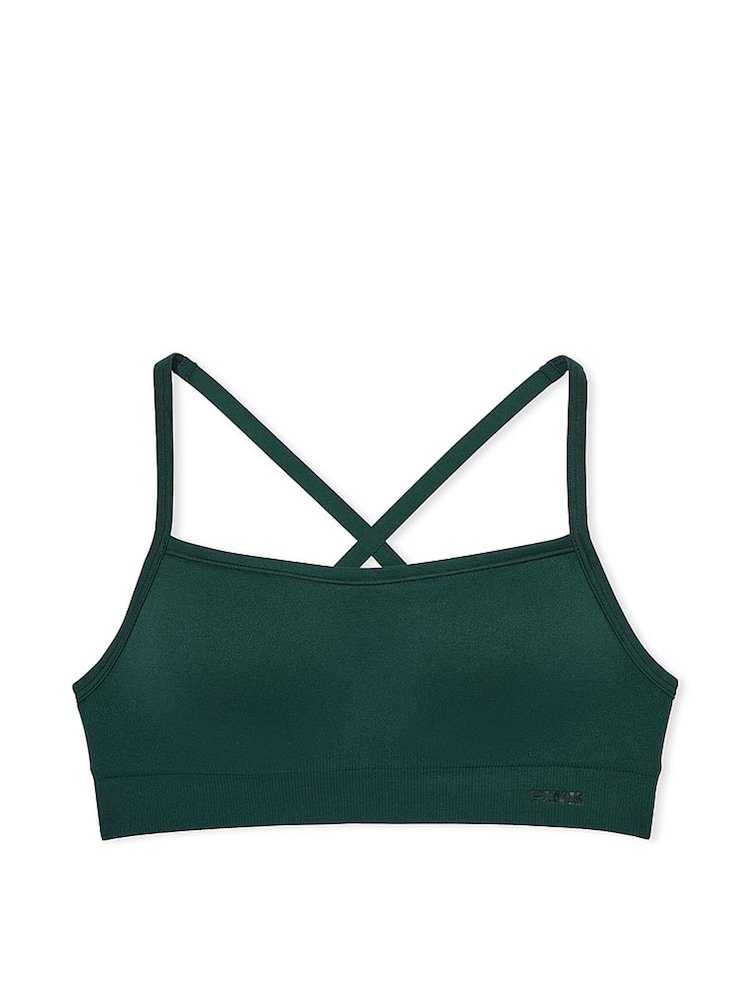 Victoria's Secret PINK Deep Forest Green Sports Bra - Image 3 of 3