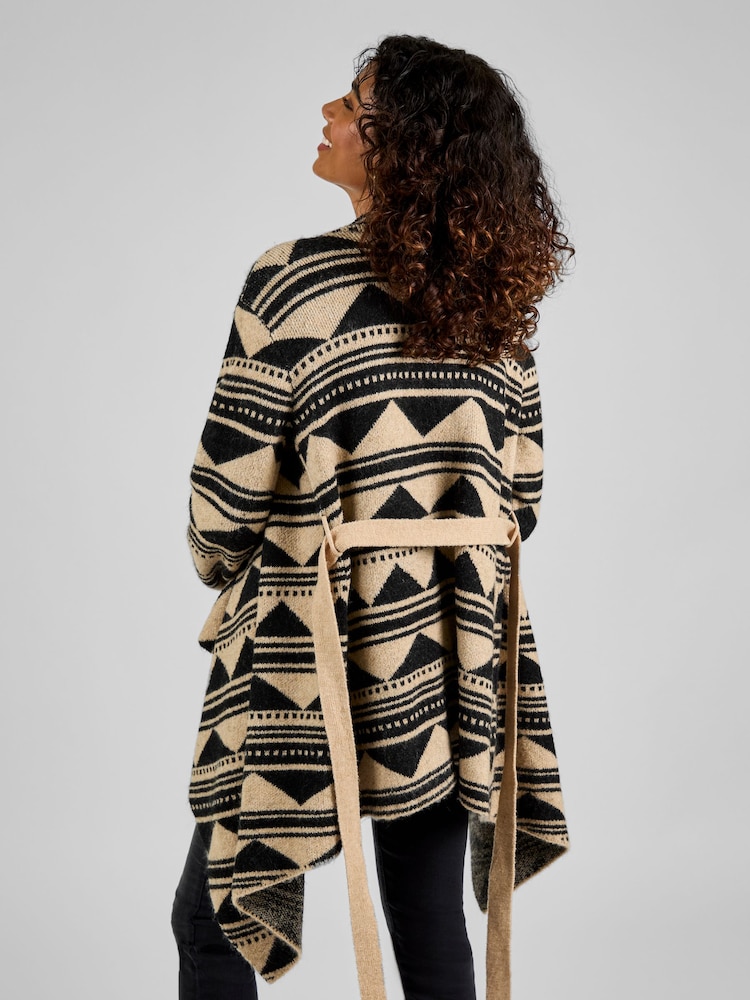 JoJo Maman Bébé Print Drape Maternity & Nursing Cardigan - Imagen 2 de 5 JoJo Maman Bébé Print Drape Maternity & Nursing Cardigan - Imagen 2 de 5