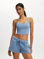 Cotton On Blue Plush Classic Mini Shorts - Image 1 of 6