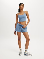 Cotton On Blue Plush Classic Mini Shorts - Image 5 of 6