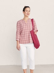 Seasalt Cornwall White Albert Quay Slim Fit Crops Trousers - Image 1 of 3
