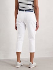 Seasalt Cornwall White Albert Quay Slim Fit Crops Trousers - Image 3 of 3