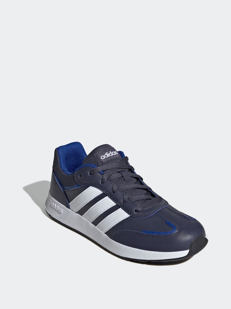 Marineblauw/wit - adidas Kids Tensaur Switch Trainers - Image 3 of 8
