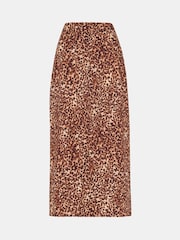 Whistles Natural Marble Spot Front Split Skirt - Image 5 of 5