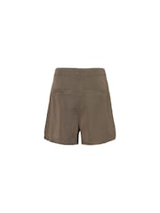 VERO MODA Grey Tie Waist Tencel Shorts - Image 5 of 5