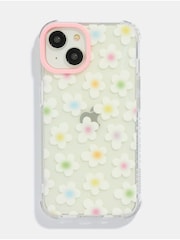 Skinnydip Gradient Rainbow Daisy Wildflower Thistle Shock iPhone CaseiPhone 15 Plus Case - Image 1 of 4