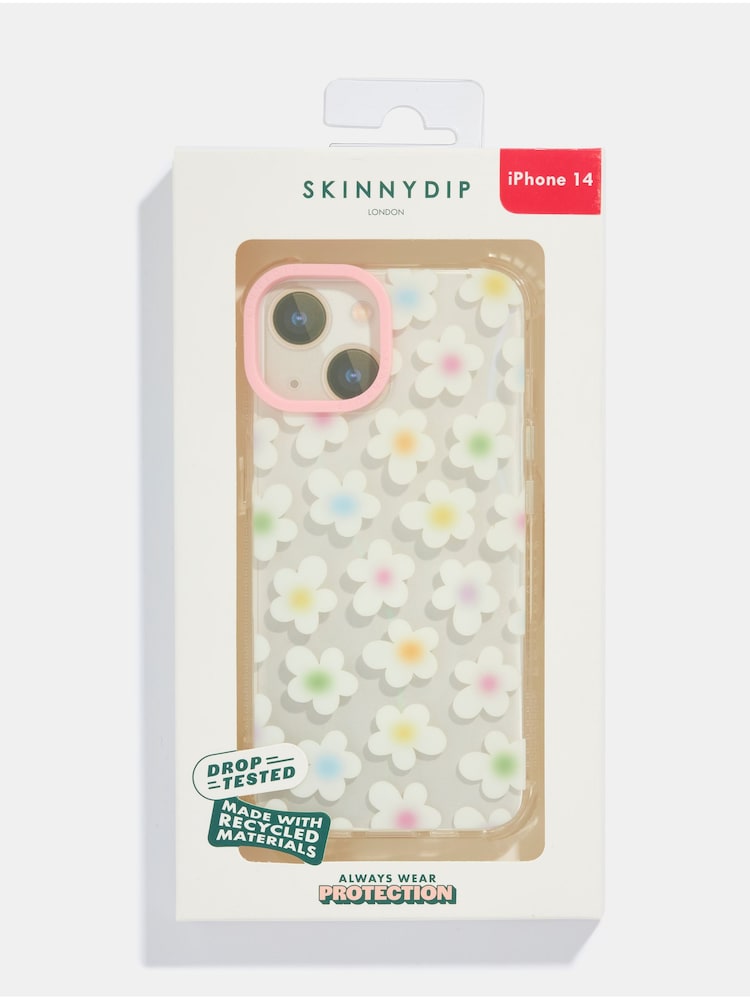 Skinnydip Gradient Rainbow Daisy Wildflower Thistle Shock iPhone CaseiPhone 15 Plus Case - Image 4 of 4