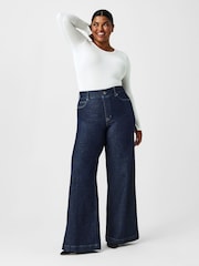 SPANXshape™ Every Wear Wide Leg Jeans, Raw Indigo - Image 1 of 4