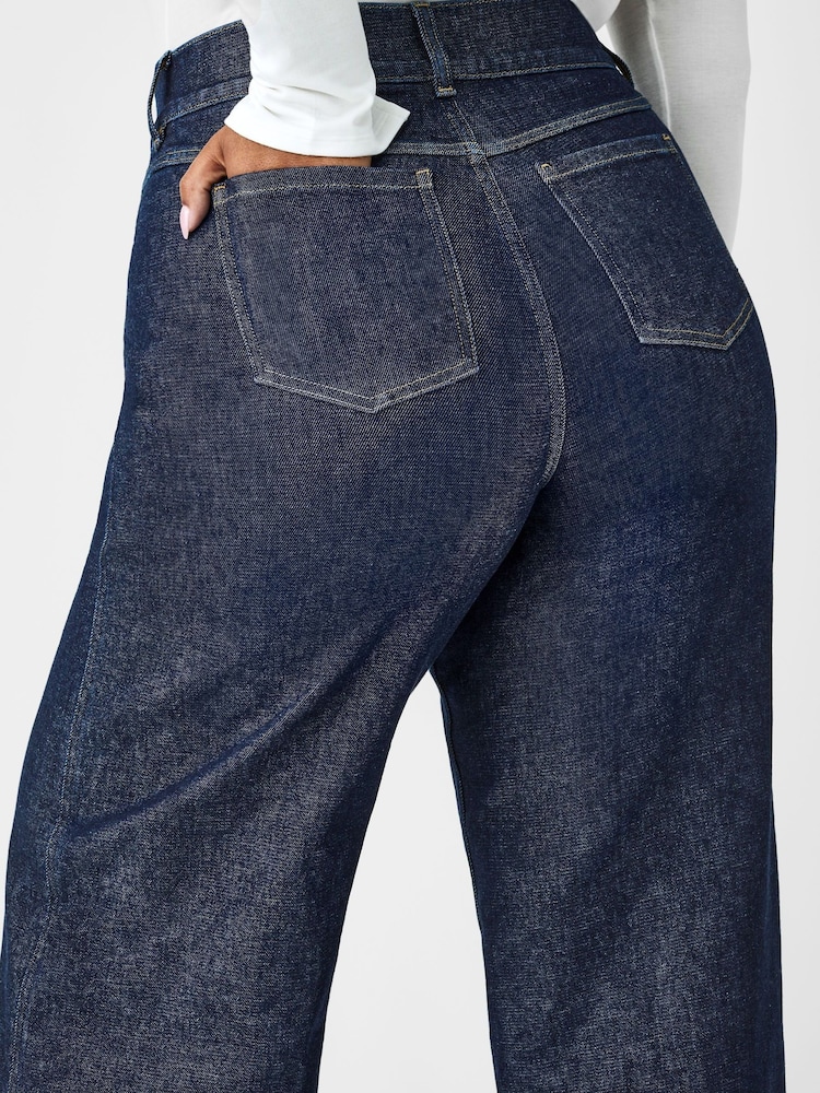 SPANXshape™ Every Wear Wide Leg Jeans, Raw Indigo - Image 2 of 4