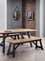 Julian Bowen Black Oak Hockley Bench - Image 1 of 6