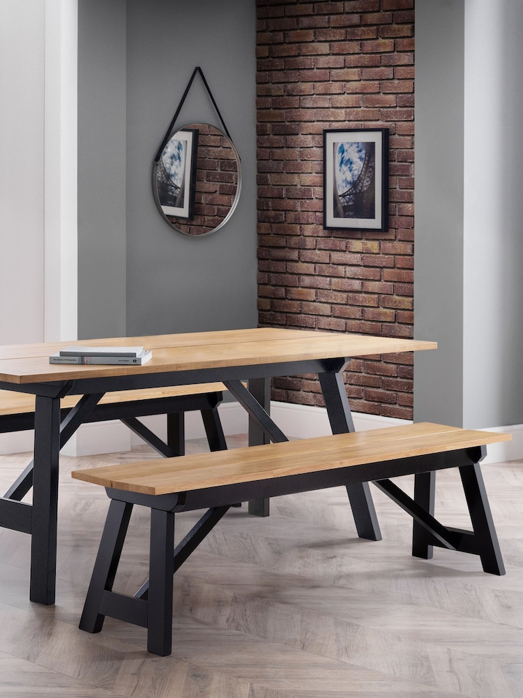 Julian Bowen Black Oak Hockley Bench - Image 1 of 6