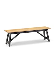 Julian Bowen Black Oak Hockley Bench - Image 3 of 6