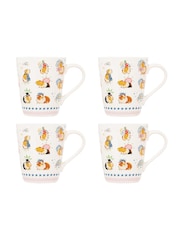 Cath Kidston Cream Stanley Mugs Set of 4 - Image 2 of 4