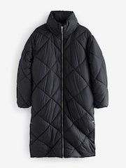 Noir - Manteau long rembourré imperméable - Image 6 de 8
