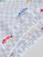 أزرق - بنقشة مربعات وتصميم وسائل نقل - طقم من سويت شيرت وبنطلون رياضي للبيبي من Cath Kidston - صورة 12 من 12