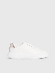 Calvin Klein Cupsole Lace-Up Leather Sneakers - Image 1 of 6
