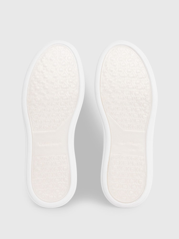 Calvin Klein Cupsole Lace-Up Leather Sneakers - Image 3 of 6