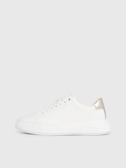 Calvin Klein Cupsole Lace-Up Leather Sneakers - Image 5 of 6