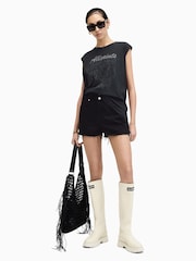 AllSaints Black Hunter Brooke Tank - Image 3 of 7